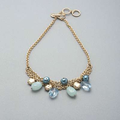 3 Strand Drop Necklace